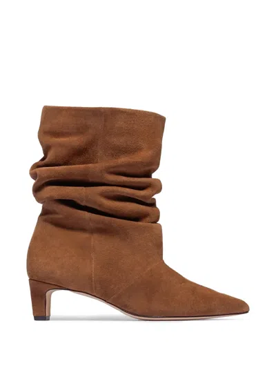 Bernardo Etta Suede Ankle Boots In Brown
