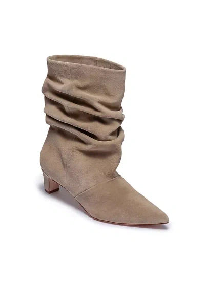 Bernardo Etta-45 Scrunch Booties In Beige