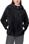 Bernardo Faux Fur Jacket In Black