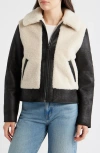 Bernardo Faux Shearling Jacket In Multi