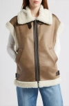 Bernardo Faux Shearling Vest