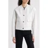 Bernardo Felt Crop Jacket In White