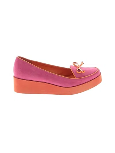 Pre-owned Bernardo Flats In Pink