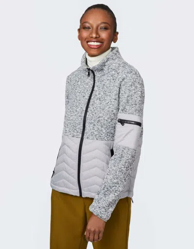 Bernardo Fleece Puffer Jacket In Gray