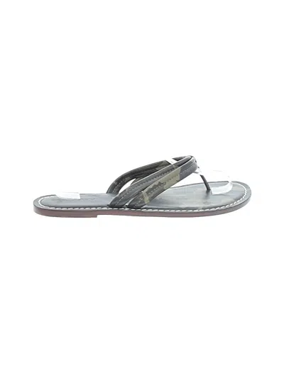 Pre-owned Bernardo Flip Flops In Gray