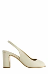 Bernardo Footwear Adell Peep Toe Slingback In White