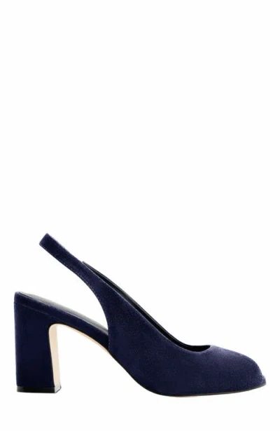 Bernardo Footwear Adell Peep Toe Slingback In Blue
