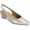 Bernardo Footwear Ariella Slingback Pump In Silver