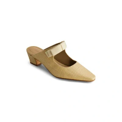 Bernardo Footwear Astrid Heeled Mule In Light Natural