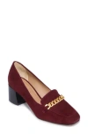 Bernardo Footwear Avery Chain Loafer In Burgundy