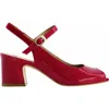 Bernardo Footwear Bailen Mary Jane Peep Toe In Red