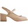 Bernardo Footwear Bailen Mary Jane Peep Toe In Neutral