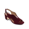 Bernardo Footwear Bedford Mid Heel Sandal In Aubergine