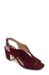 Bernardo Footwear Bedford Mid Heel Sandal In Aubergine