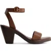 Bernardo Footwear Brisi Heeled Sandal In Mahogany