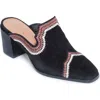Bernardo Footwear Brooklyn Embroidered Mule In Black