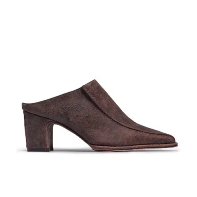 Bernardo Footwear Brynn Heeled Mule In Dark Chocolate