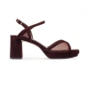 Bernardo Footwear Celeste Platform Sandal In Chocolate Wine