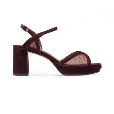 Bernardo Footwear Celeste Platform Sandal In Chocolate Wine