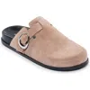 Bernardo Footwear Easton Leather Footbed Clog In Beige
