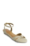 Bernardo Footwear Garcel Ankle Strap Wedge Sandal In Green