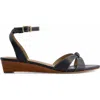 Bernardo Footwear Garcel Demi-wedge Sandal In Navy