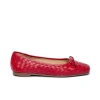 Bernardo Footwear Gwynn Woven Ballet Flat In Red