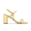 Bernardo Footwear Irisa Heeled Sandal In Gold