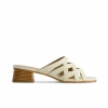 Bernardo Footwear Jacin Low Heel Sandal In Eggshell