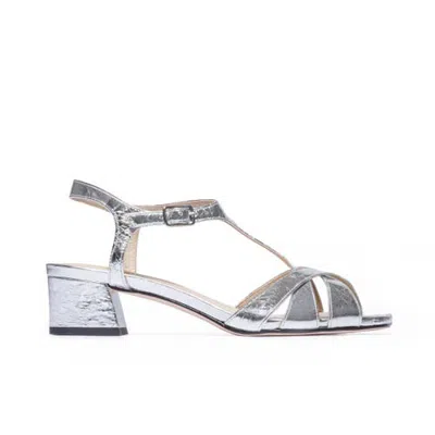 Bernardo Footwear Jean Low Heel Sandal In Silver