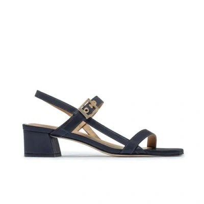 Bernardo Footwear Jinji Low Heel Sandal In Blue