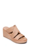 Bernardo Kaian Wedge Sandal In Sand Multi