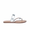 Bernardo Footwear Leia Thong Sandal In Silver