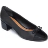 Bernardo Footwear Marisol Cap Toe Pump In Black / Black