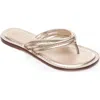 Bernardo Footwear Miami Thong Sandal In Gold