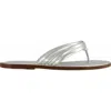 Bernardo Footwear Miami Thong Sandal In Silver
