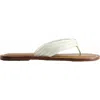 Bernardo Footwear Miami Thong Sandal In White