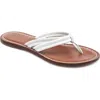 Bernardo Footwear Miami Thong Sandal In White