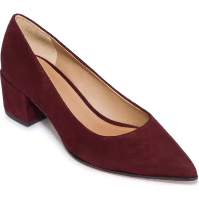 Bernardo Footwear Milie Block Heel Pump In Aubergine