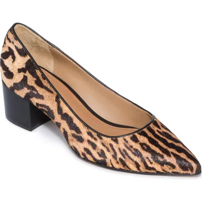 Bernardo Footwear Milie Haircalf Block Heel Pump In Gato Haircalf
