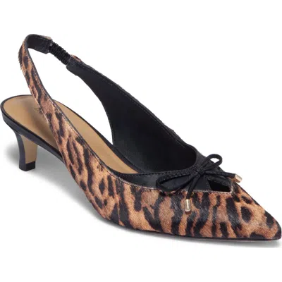 Bernardo Footwear Misha Pointed Toe Slingback Pump In Gato Haircalf