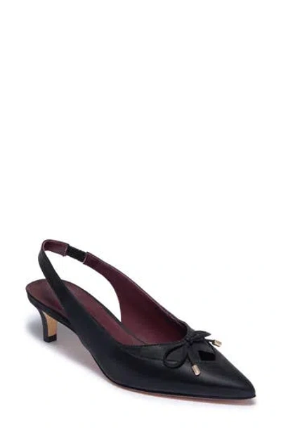 Bernardo Footwear Misha Slingback Pump In Black Antique Calf