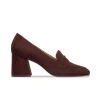 Bernardo Footwear Nessa Block Heel Loafer Pump In Brown