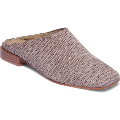 Bernardo Footwear Porto Flat Mule In Cocoa Raffia