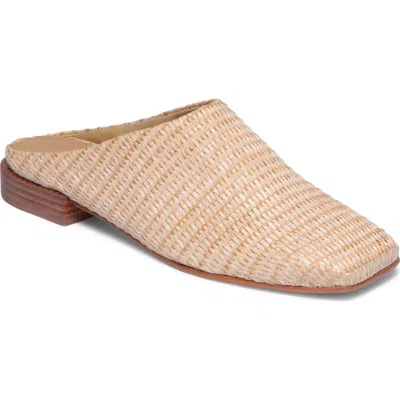 Bernardo Footwear Porto Flat Mule In Natural Raffia
