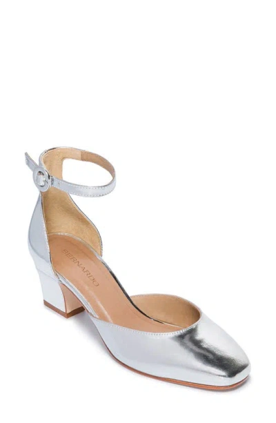 Bernardo Remy Block Heel Pump In Silver