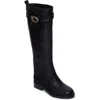 Bernardo Footwear Tanner Knee High Riding Boot In Black