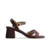 Bernardo Footwear Tarra Mid Heel Sandal In Aubergine