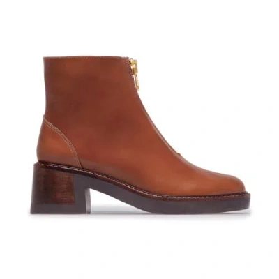 Bernardo Footwear Tess Front Zip Bootie In Brown