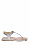 Bernardo Footwear Tucson T-strap Sandal In Silver